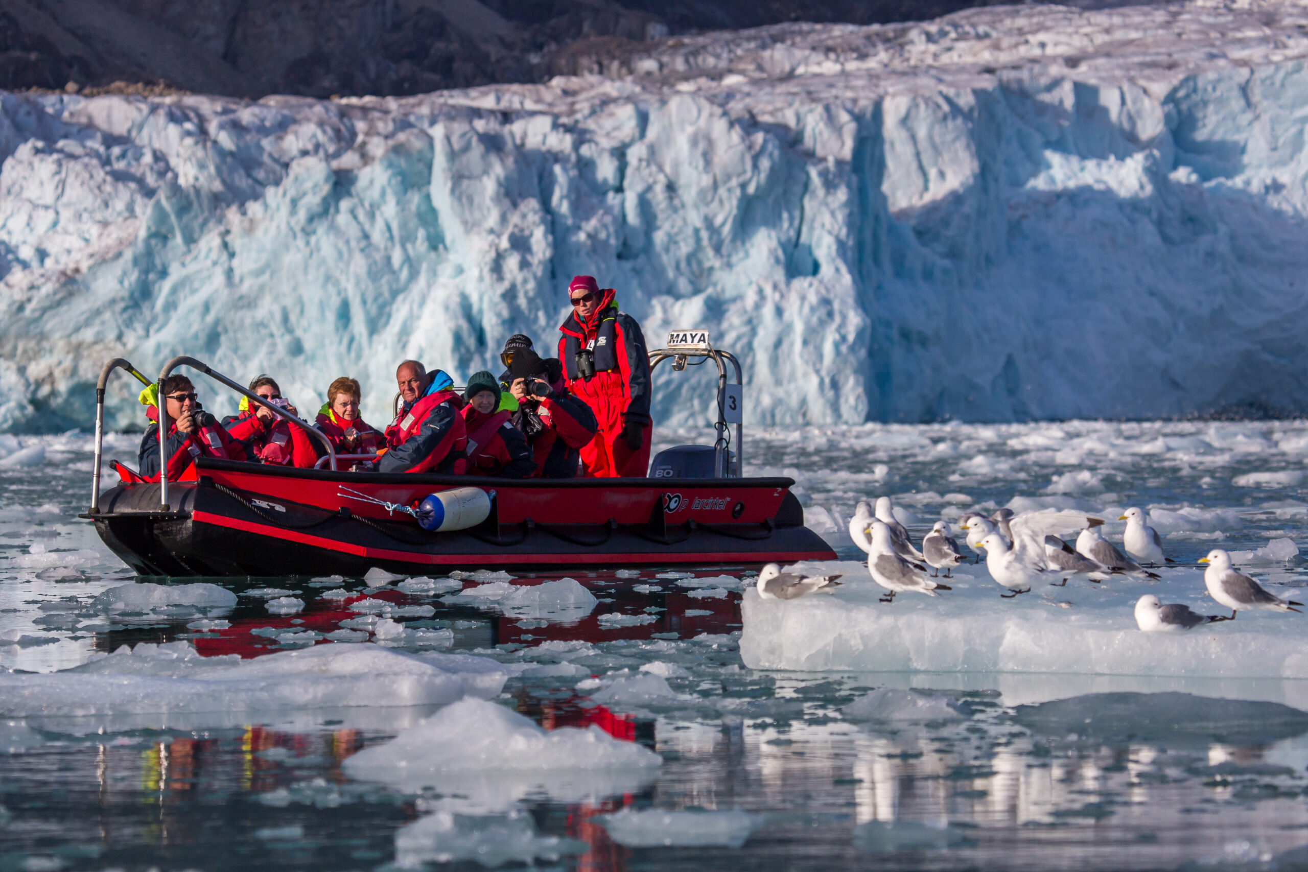 Tender boat excursion Worksploring at Sea style. Made possible with Hurtigruten. 